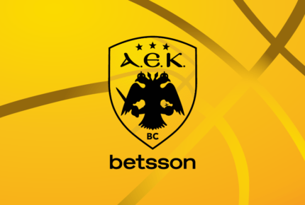 The new logo of AEK Betsson BC